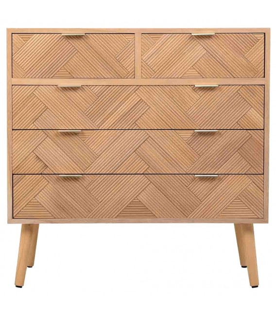 Cómoda madera de paulonia natural mdmhogar