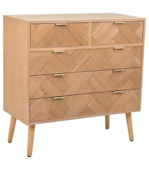 Cómoda madera de paulonia natural mdmhogar