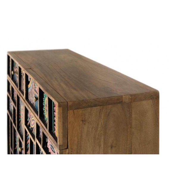 Aparador pequeño madera de mango pintado a mano mdmhogar