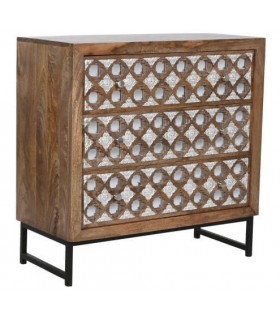 Cómoda madera de mango natural mdmhogar