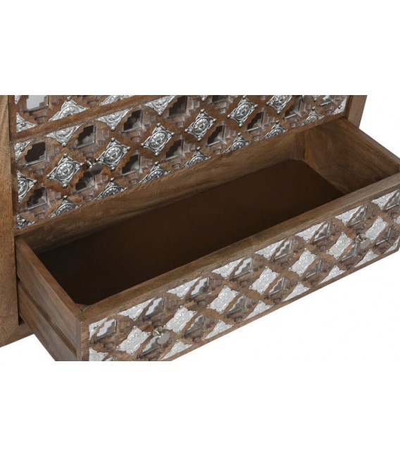 Cómoda madera de mango natural mdmhogar