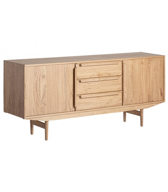 Aparador madera maciza de mindi natural mdmhogar