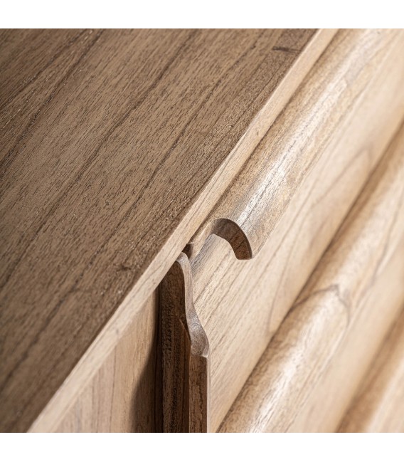 Aparador madera maciza de mindi natural mdmhogar