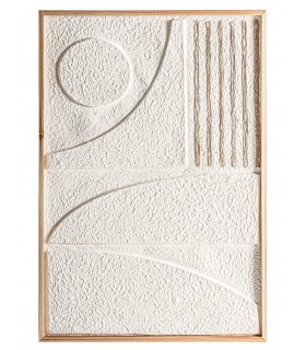 Cuadro de estilo abstracto realizado artesanalmente en papel mdmhogar