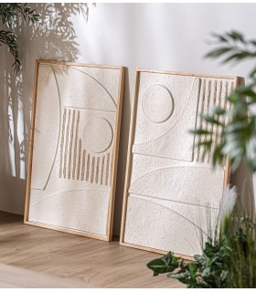 Cuadro de estilo abstracto realizado artesanalmente en papel mdmhogar