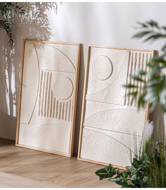 Cuadro de estilo abstracto realizado artesanalmente en papel mdmhogar