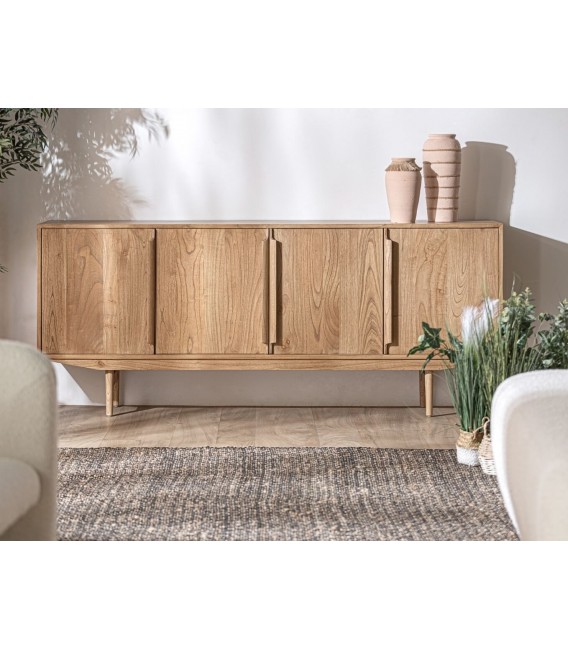 Aparador grande realizado en madera maciza de mindi natural mdmhogar
