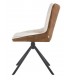 Silla tapizada comoda 2 telas topo y marron mdmhogar