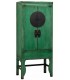 Armario alacena estilo oriental pino reciclado lacado en verde