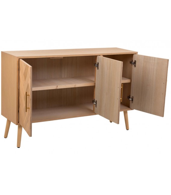 Aparador pequeño madera de paulonia natural mdmhogar