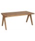 Mesa de comedor rectangular grande estilo rústico madera pino natural mdmhogar