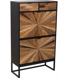 Mueble zapatero de estilo industrial chic mdmhogar