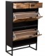 Mueble zapatero de estilo industrial chic mdmhogar