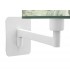 Aplique de pared brazo orientable metal blanco estampado verde mdmhogar