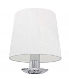 Aplique de pared realizado en metal cromado y cristal mdmhogar