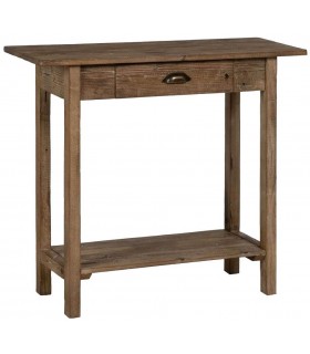 Consola de entrada madera de abeto rustica mdmhogar