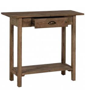 Consola de entrada madera de abeto rustica mdmhogar