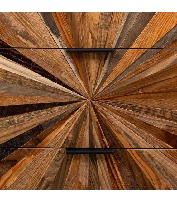 Mesita de noche de estilo industrial chic acabado vintage mdmhogar