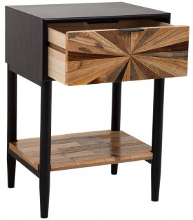 Mesita de noche de estilo industrial chic mdmhogar