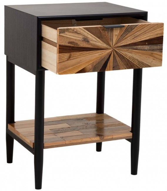 Mesita de noche de estilo industrial chic mdmhogar