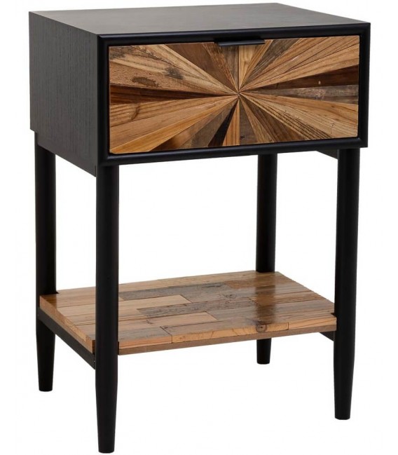 Mesita de noche de estilo industrial chic mdmhogar