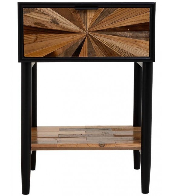 Mesita de noche de estilo industrial chic mdmhogar