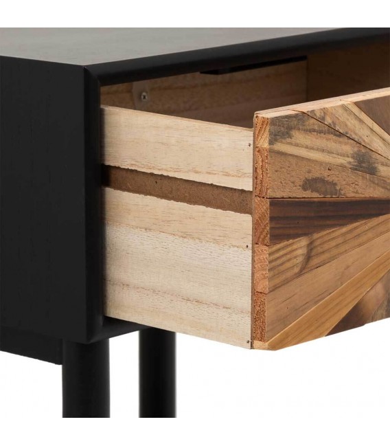 Mesita de noche de estilo industrial chic mdmhogar