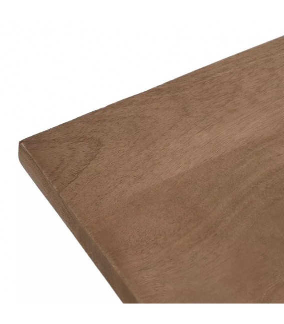 Mesa de centro rectangular muy grande, realizada en madera maciza de mango natural