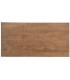 Mesa de centro rectangular muy grande, realizada en madera maciza de mango natural