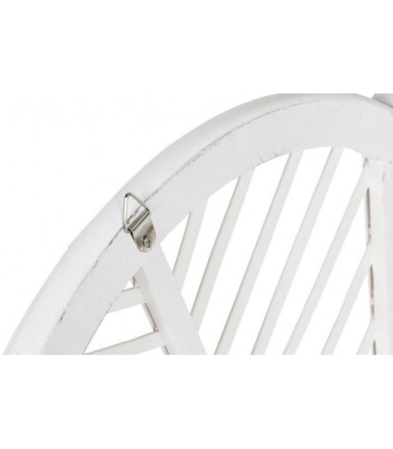 Cabecero para cama de matrimonio ratán teñido en color blanco mdmhogar