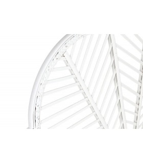 Cabecero para cama de matrimonio ratán teñido en color blanco mdmhogar