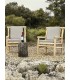 SILLON 65 X 80 X 92 MIKONOS MADERA NATURAL TEXTIL GRIS