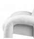 Sillón estilo moderno muy original lana boucle color blanco mdmhogar