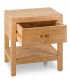 Mesita de noche realizada en madera de teca acabado natural. mdmhogar