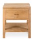 Mesita de noche realizada en madera de teca acabado natural. mdmhogar