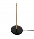Lámpara de pie realizada en metal negro y madera natural orientable mdmhogar