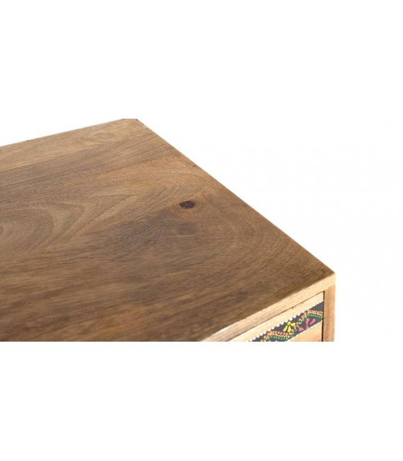 Taquillón madera maciza con todos los detalles pintados a mano mdmhogar