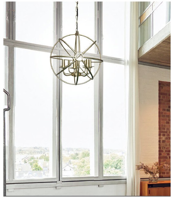 Lámpara de techo esfera copérnico 8 luces mdmhogar