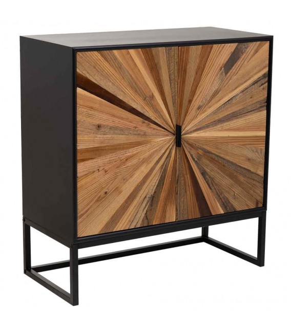 Taquillón con 2 puertas de estilo industrial chic acabado vintage mdmhogar