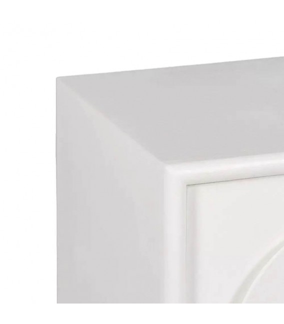 Aparador pequeño madera de abeto lacada en blanco estilo ibicenco