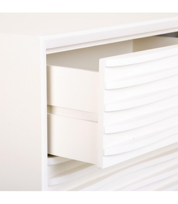 Sinfonier de estilo ibicenco con 5 cajones lacado en blanco mdmhogar