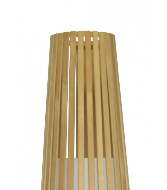 Lámpara de pie realizada en bambú y pergamino mdmhogar