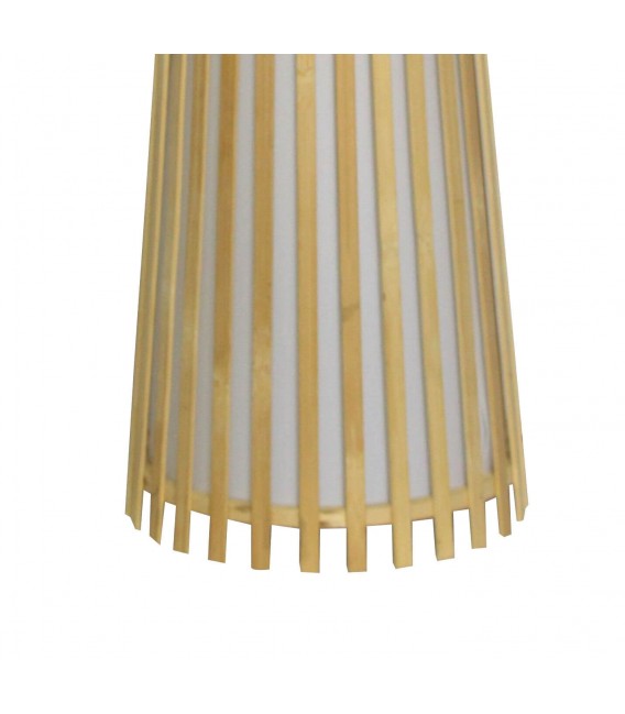 Lámpara de pie realizada en bambú y pergamino mdmhogar