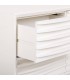 Cómoda de estilo ibicenco con 6 cajones lacada en blanco mdmhogar