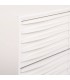 Cómoda de estilo ibicenco con 6 cajones lacada en blanco mdmhogar