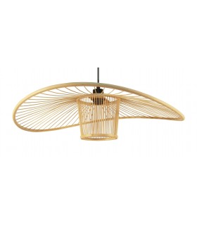 Lámpara de techo ratán natural estilo oriental mdmhogar