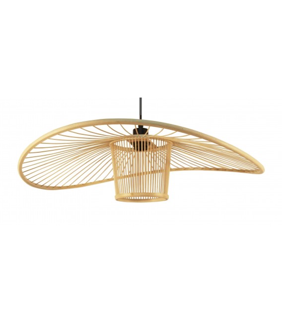 Lámpara de techo ratán natural estilo oriental mdmhogar