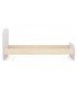 Cama individual madera de pino natural y mdf lacado en blanco mdmhogar