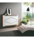 Cubre radiador pequeño rombo madera mdf  frente lacado  mdmhogar