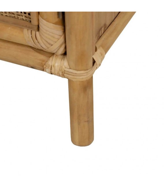 Taquillón con 2 puertas ratán natural trenzado a mano mdmhogar